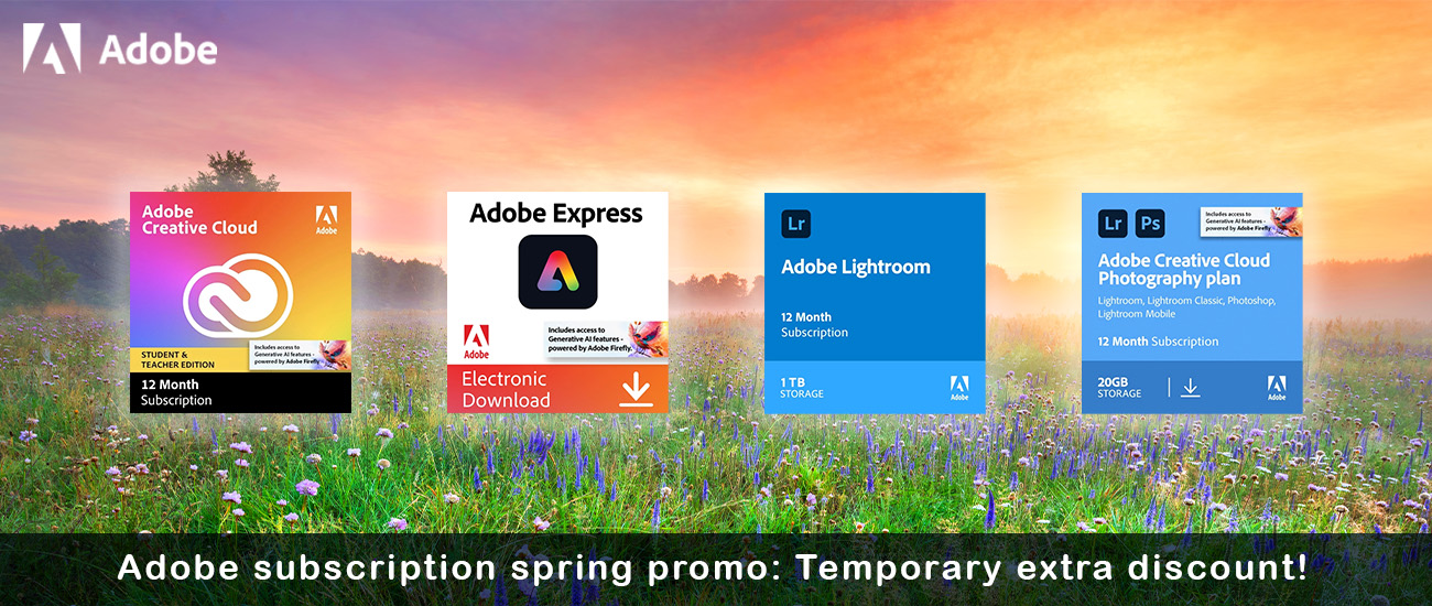 Adobe subscription promo